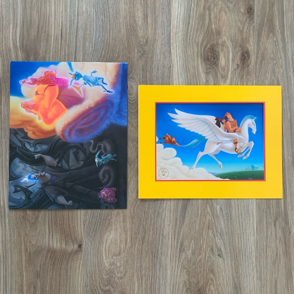 Disney Store Exclusive Commemorative Lithograph Hercules Print Pegasus